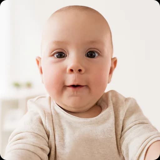 Close-up of a baby's face