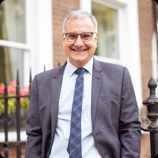 Dr Badr Chaban outside the clinic