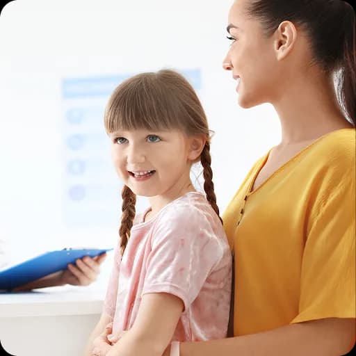 Mother and daughter talking