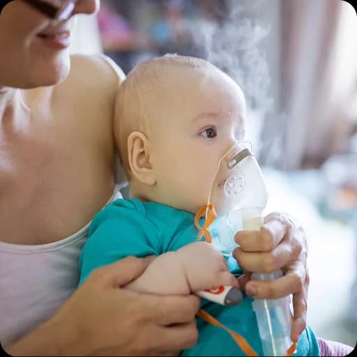 Mother holding a baby