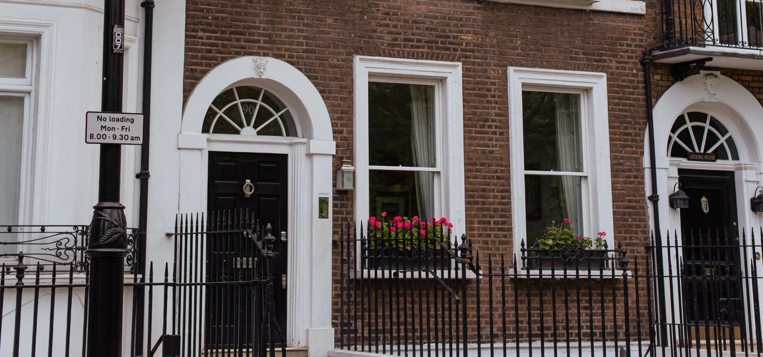 Georgian townhouses on Sloane Street
